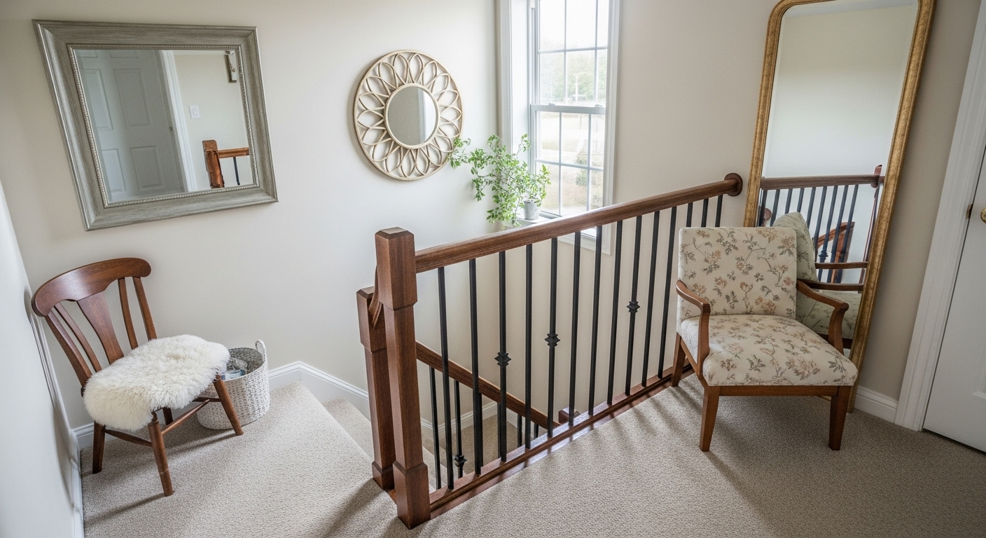 A lovely staircase at the landing