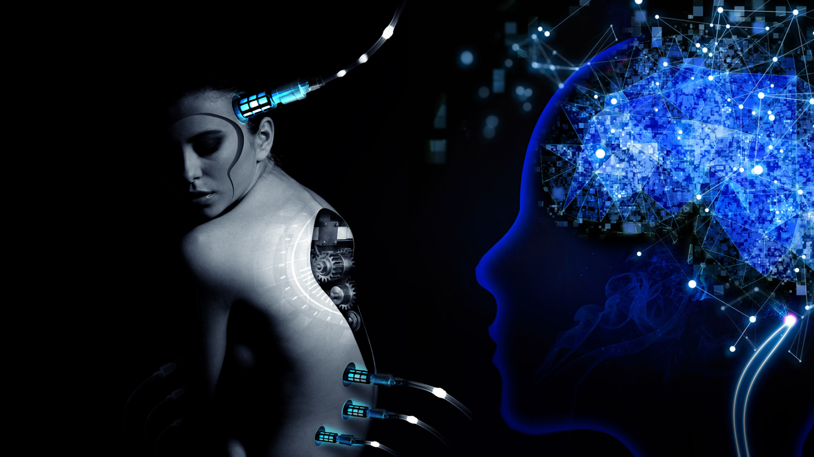 futuristic robot offering therapy