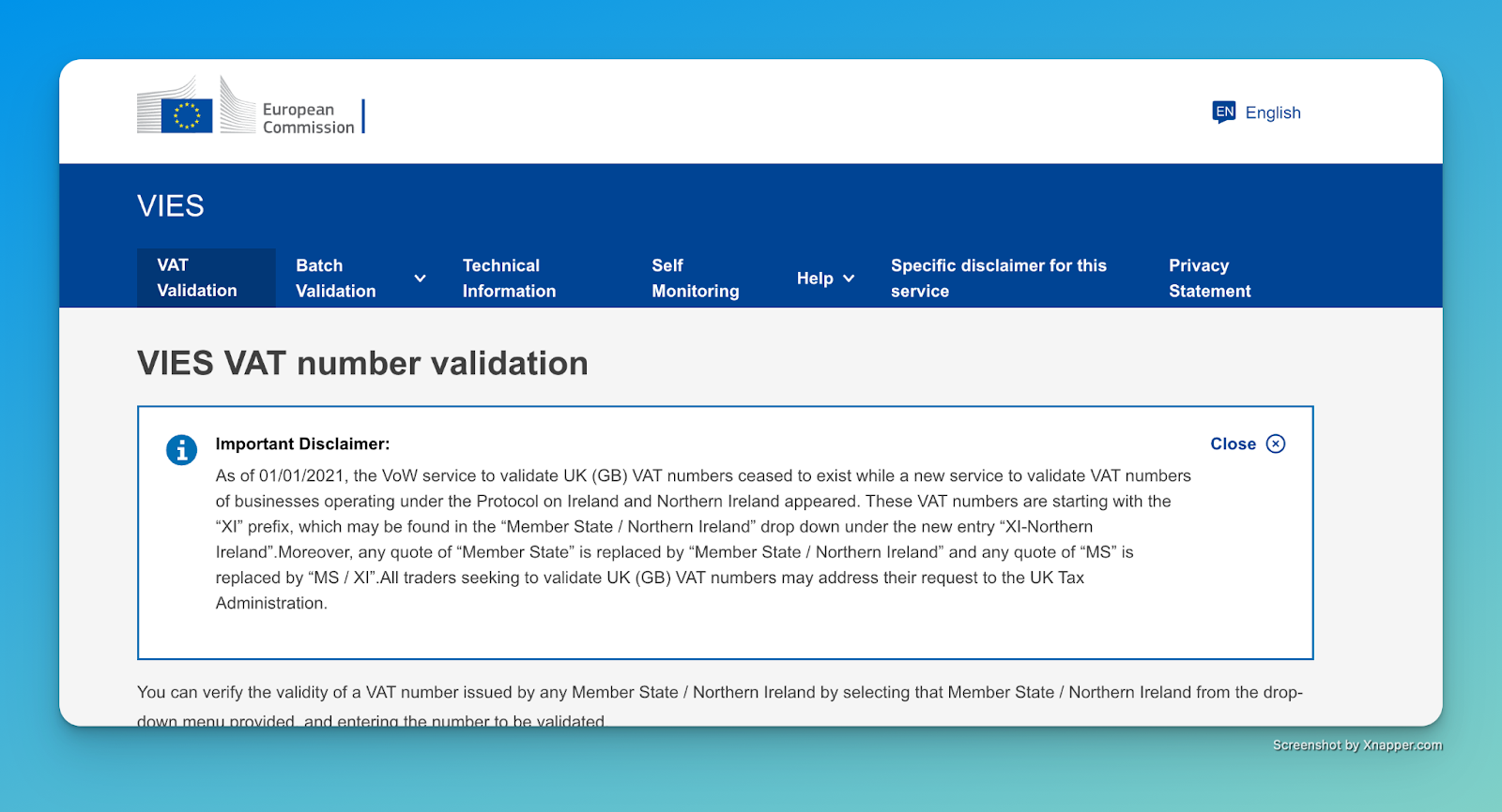 How to verify VAT EU Number