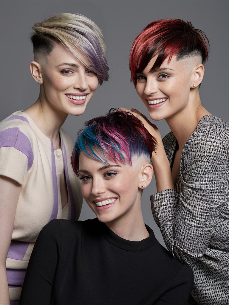 47. Two Tone Undercut Pixie