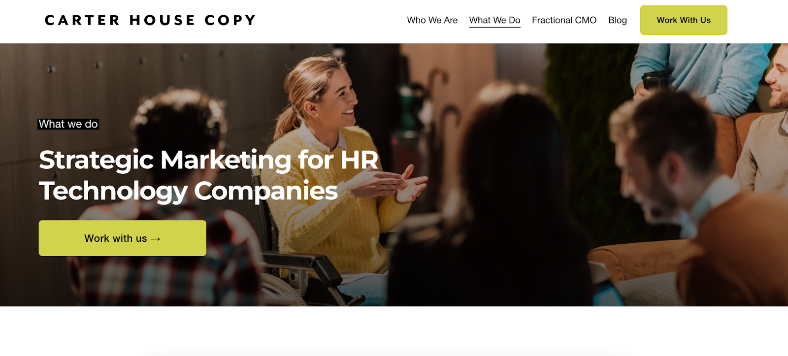 Cater House Copy, an hr tech content agency