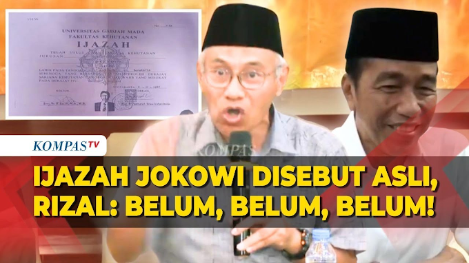 Ijazah Jokowi Nyungsep, Rizal Fadillah Desak Proses Hukum Dilanjutkan