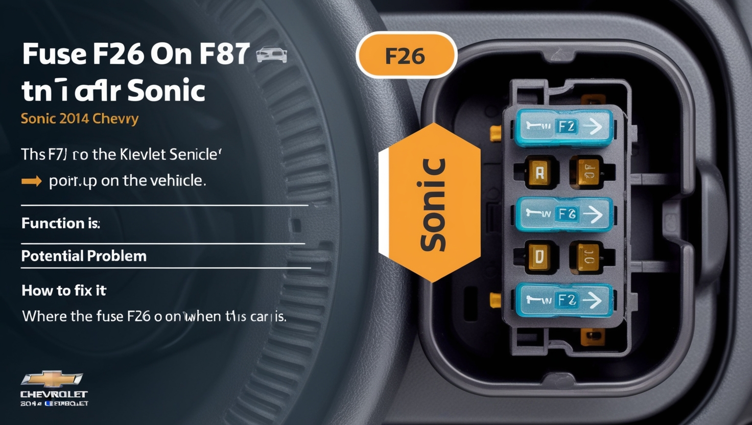 Fuse F26 on Sonic 2014 Chevy
