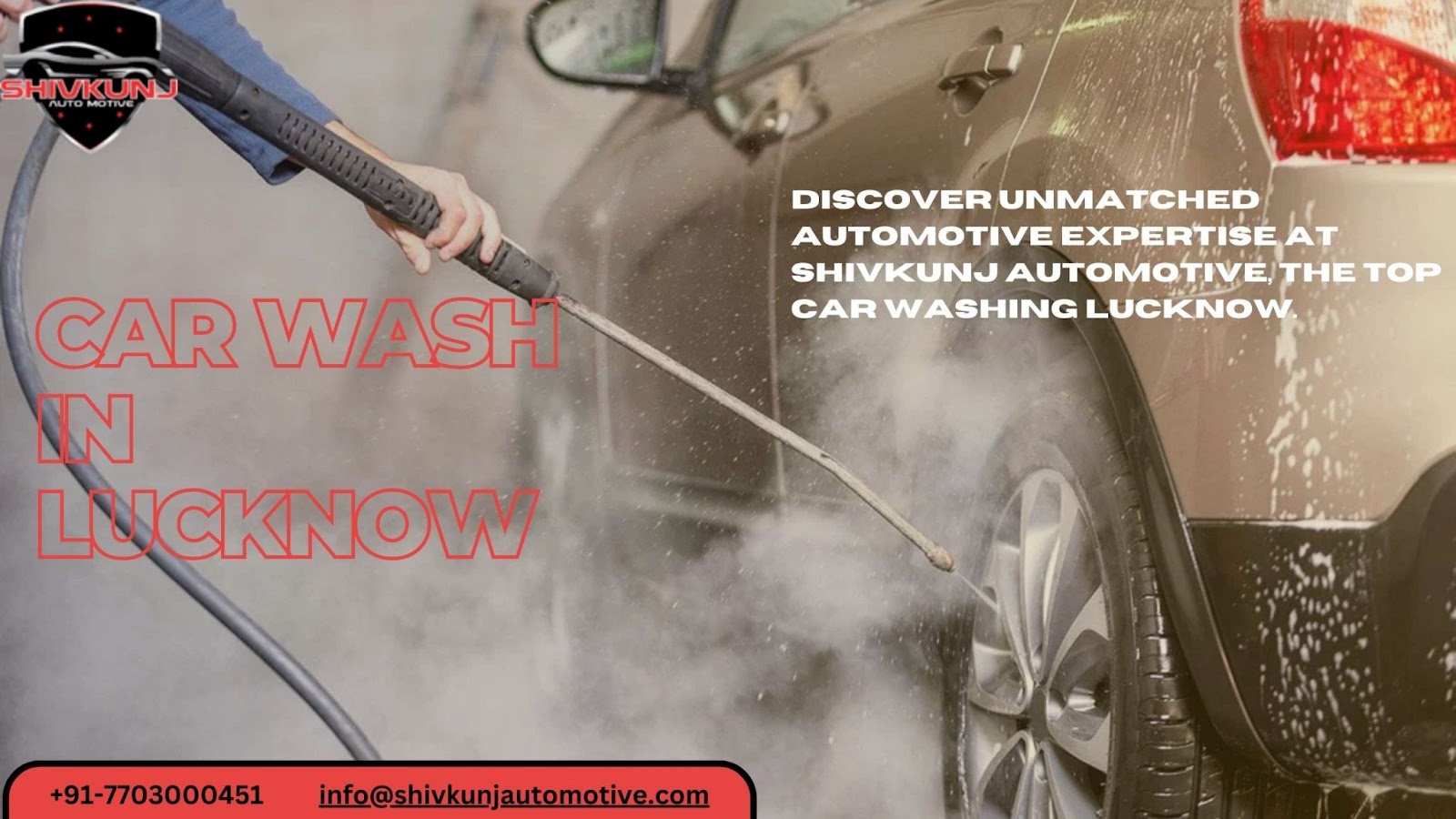 Looking for the best car washing Lucknow? Shivkunj automotive is the solution. From thorough hand washes to eco-friendly steam cleaning, Lucknow offers a variety of car wash services tailored to your needs. Expert technicians use high-quality products and the latest techniques to ensure your vehicle gets the care it deserves. Keep your car shining and protected from the city's dust, rain, and pollution with the best car wash in Lucknow. Experience convenience, quality, and reliability with the top-rated car wash centers in the city!<br />
