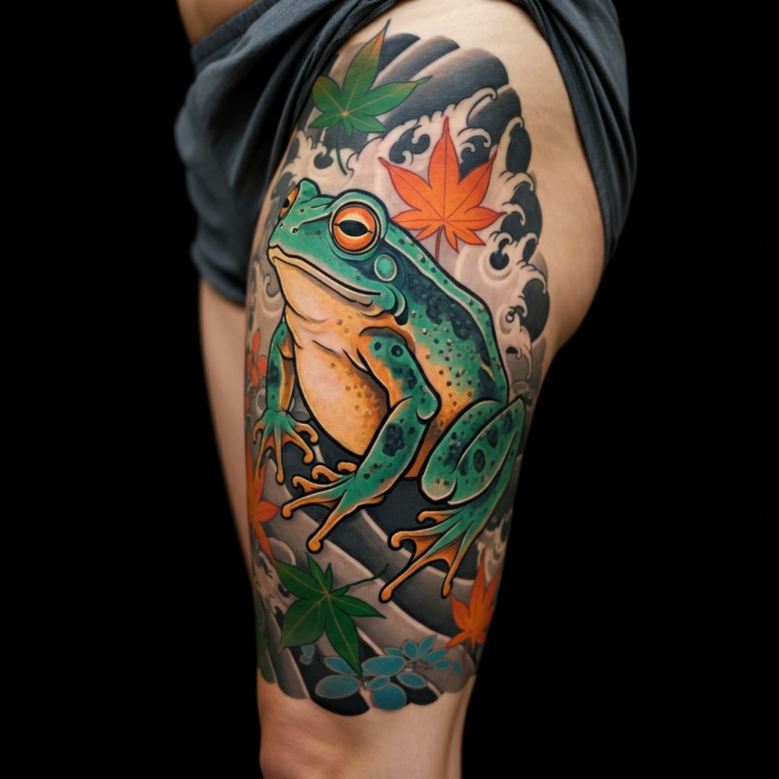Japanese Frog Tattoo