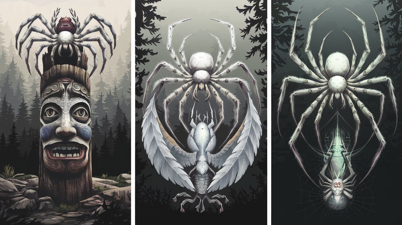 White Spider Totem, Spirit, and Power Animal