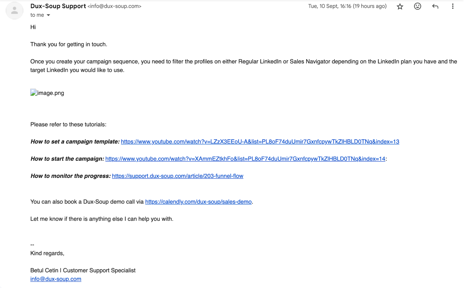 Answer from Dux-Soup's support was quicker than expected.