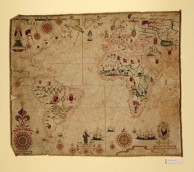 Portulano del Océano Atlántico y las tierras adyacentes