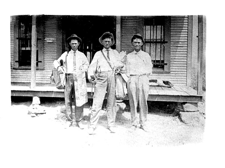 Picture of 3 USPS mail carriers, circa 1940. One is Denny Heck's grandfather.