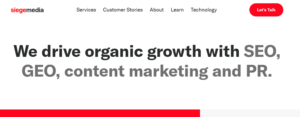 Siege Media: One of the best content marketing agencies SaaS