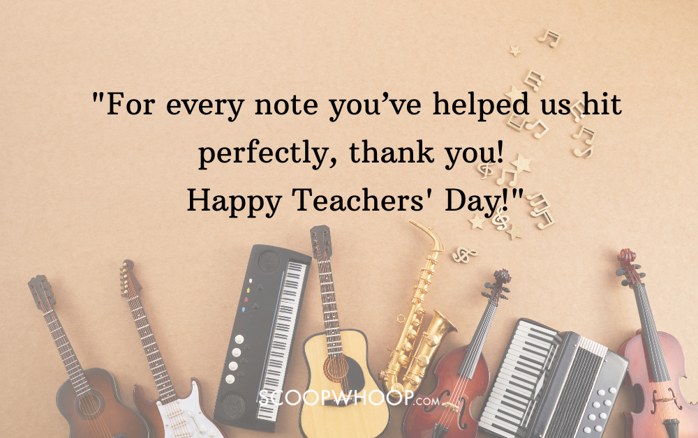 teachers day wishes for music teacher