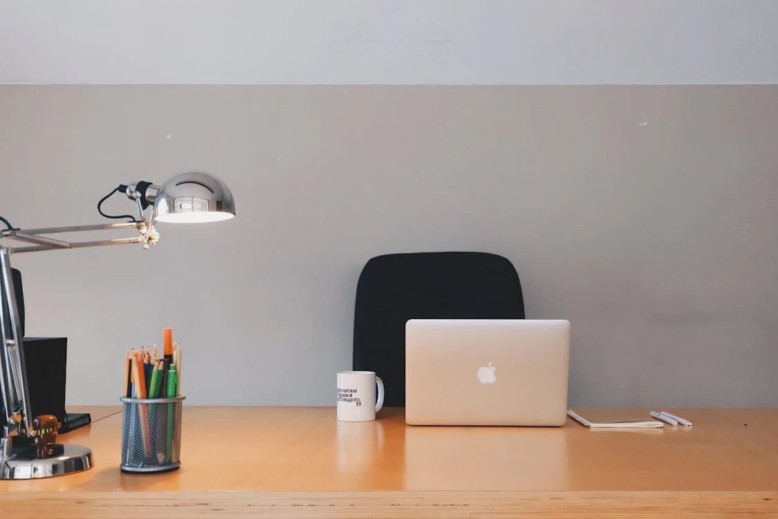 Minimalist office desk