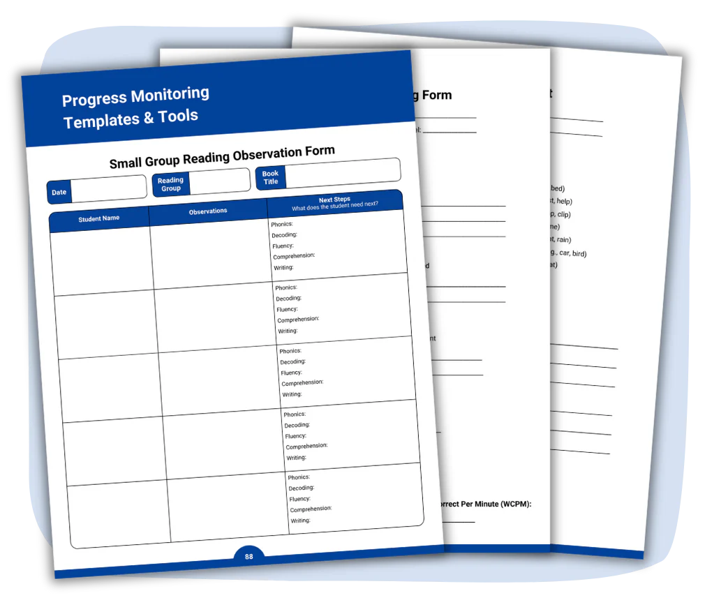 RTI - Progress Monitoring and Template tools from Just Right Reader