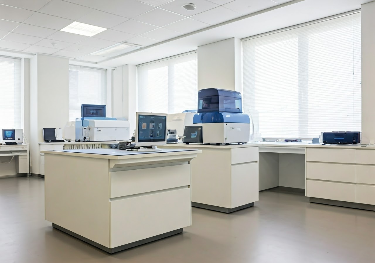 Modern dental lab with digital technology