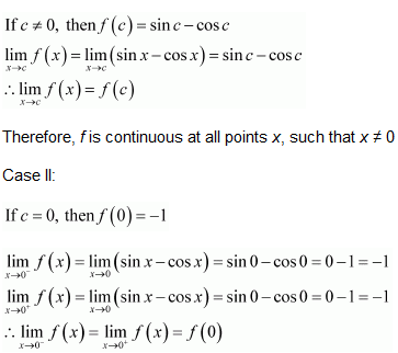 NCERT Solutions class 12 Continuity & Differentiability