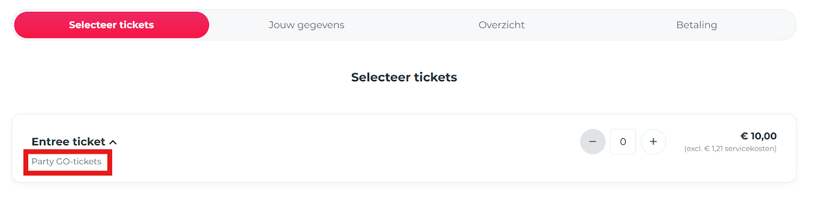 Ticketsoort