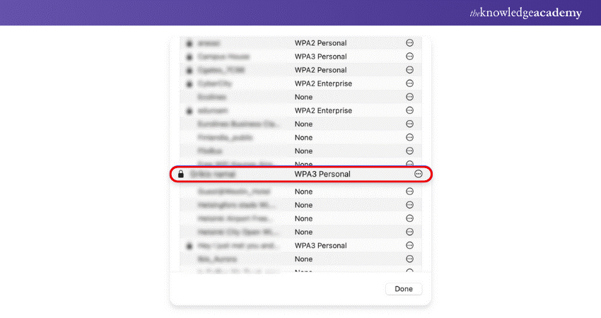 iPhone network key