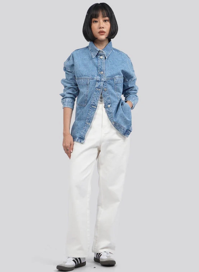 Oversized Shirt Denim.