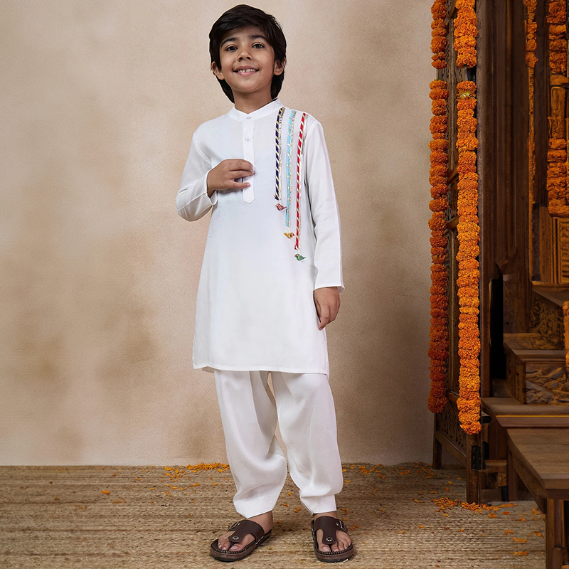 White Kurta Pyjama - Pspeaches