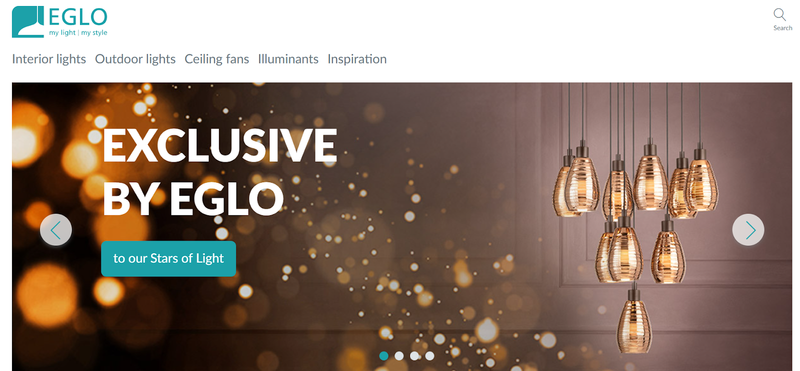 Home page for Eglo