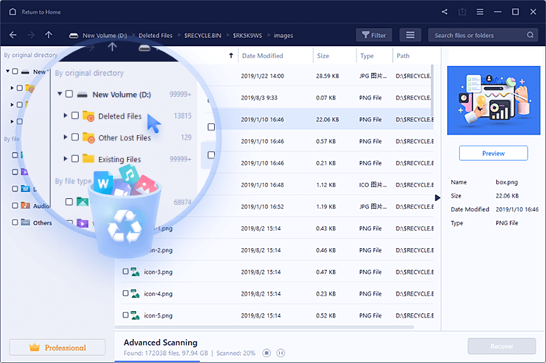 EaseUs data recovery wizard