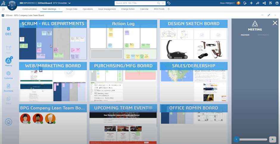 3D Lean Dashboard