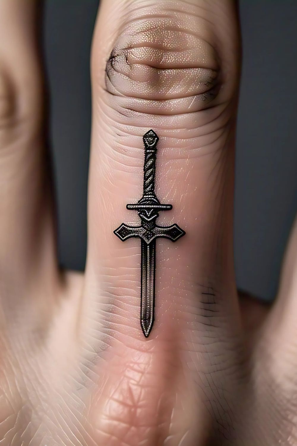 Saint Michael Tattoo on the Finger