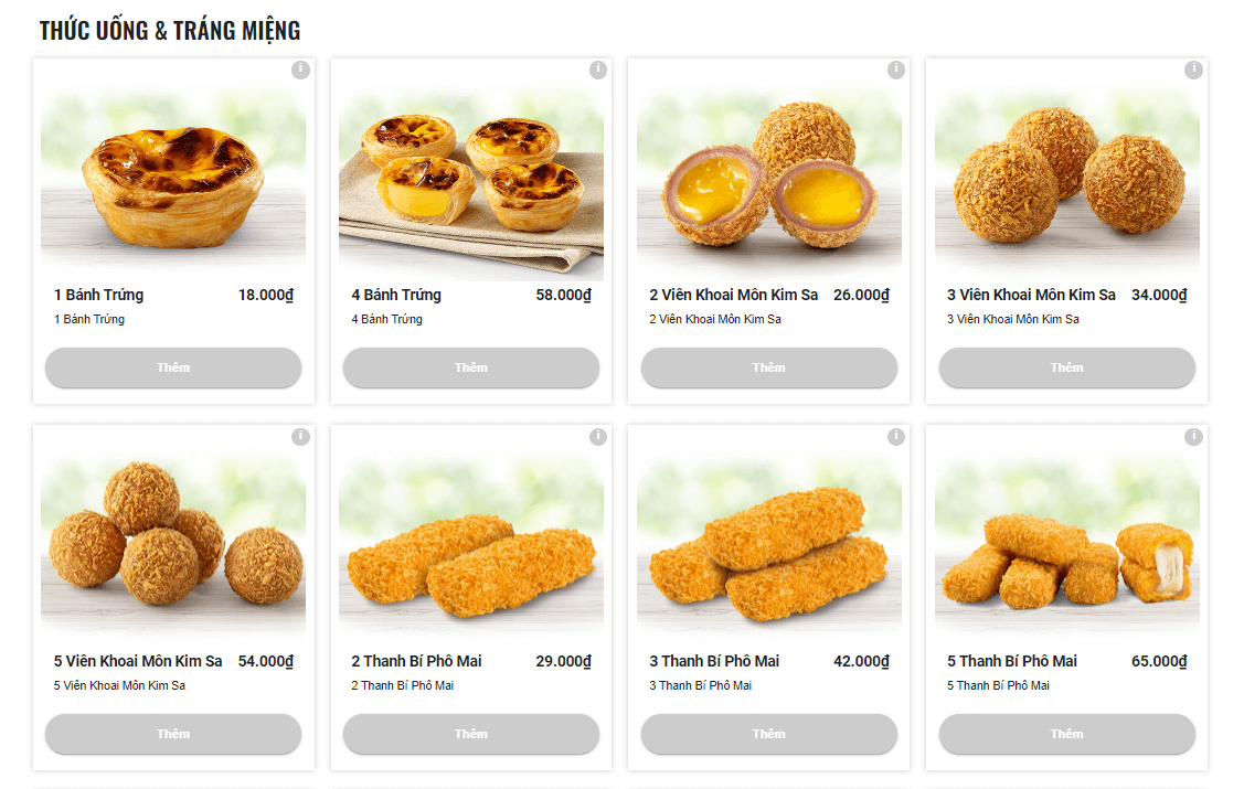 Bánh tart trứng là một trong những món làm nên thương hiệu KFC tại Việt Nam