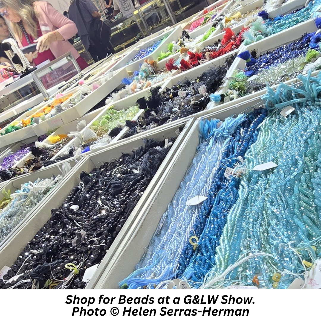 Shop for Beads at a G&LW Show, Photo © Helen Serras-Herman