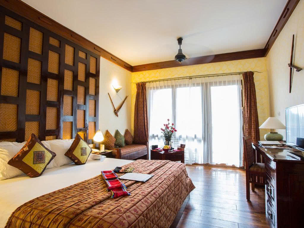 Phòng Deluxe tại BB Sapa Resort được thiết kế với không gian rộng rãi