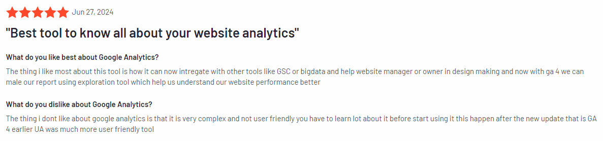 Google Analytics review