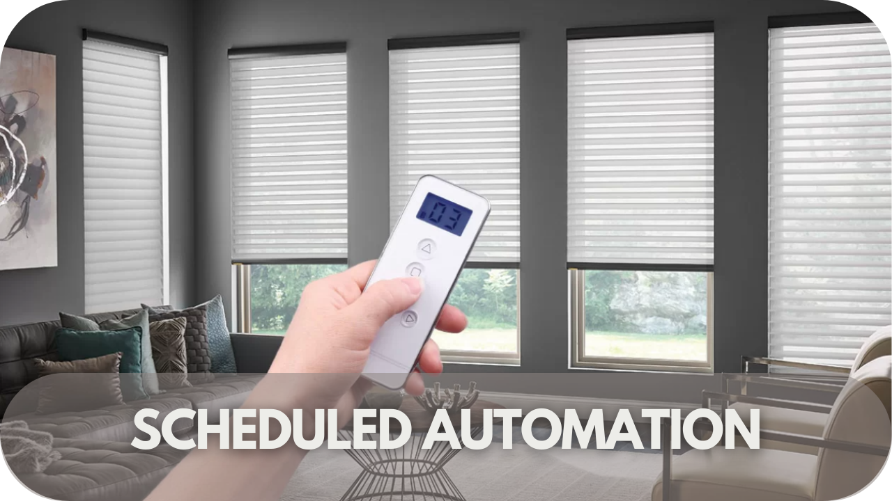 Wake up to sunshine: Automated blinds for easier mornings.