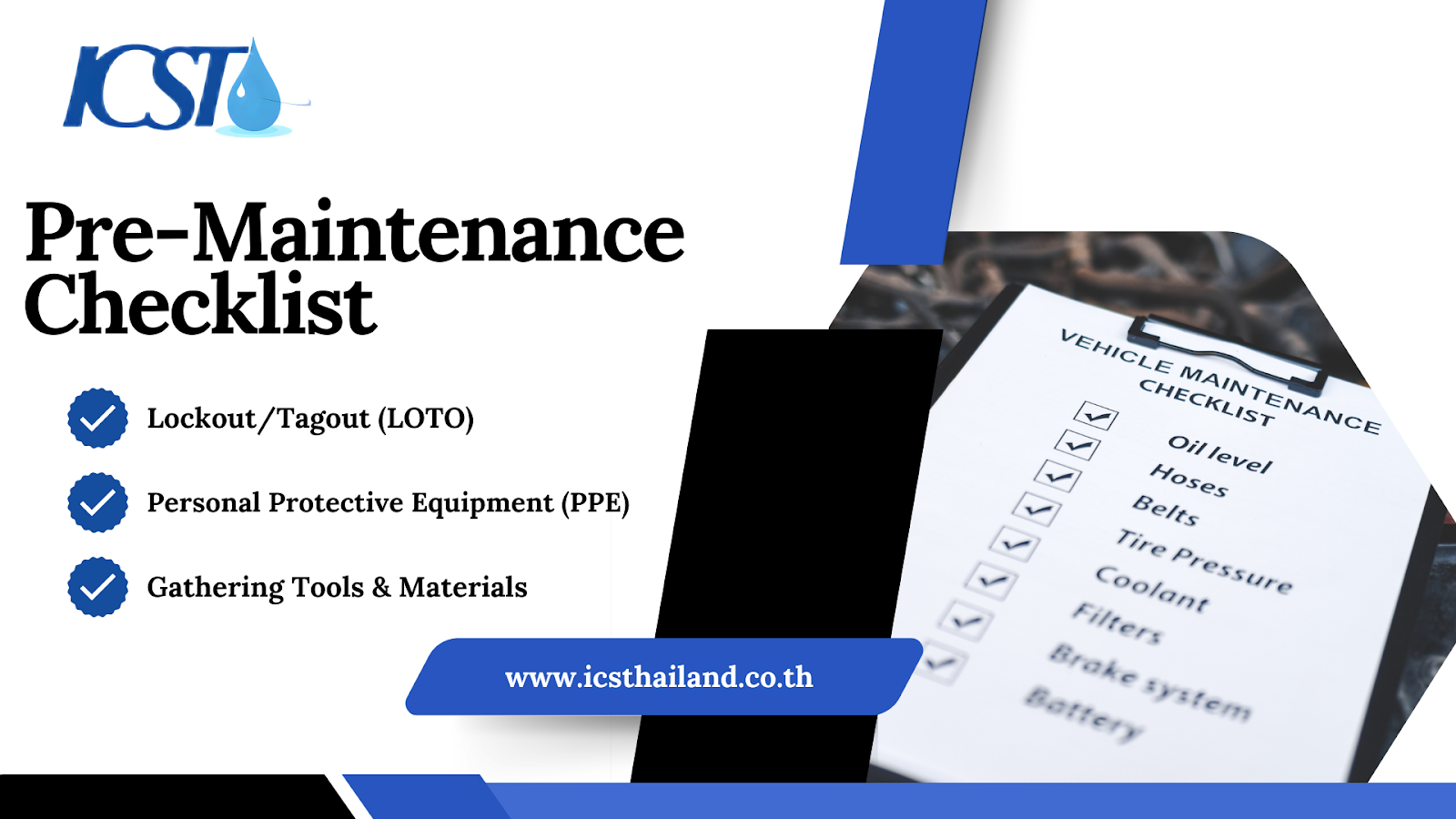 Pre-Maintenance Checklist-lubrication intervals - icsthailand.co.th