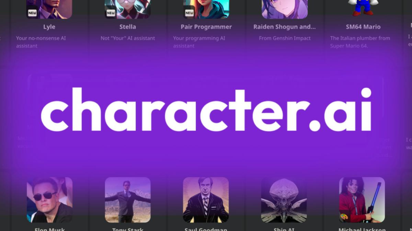 Character AI Template with AI characters