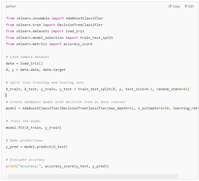 AdaBoost implementation using Scikit-learn Part 1.