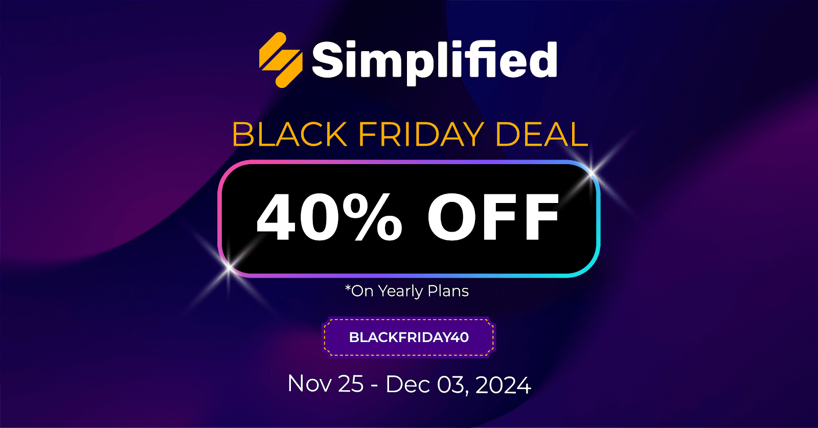 simplified black friday deal