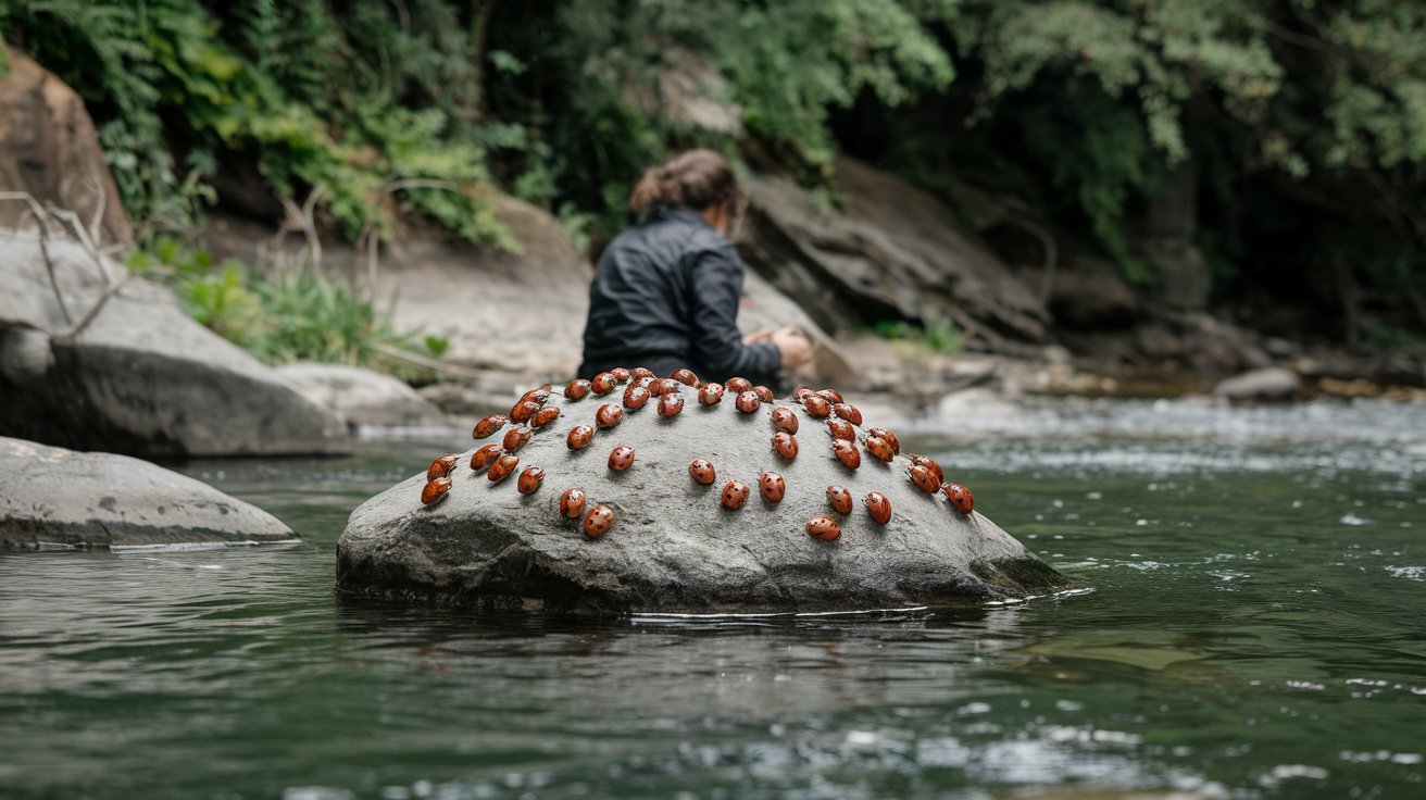 Connecting with the Energy of Black Ladybugs