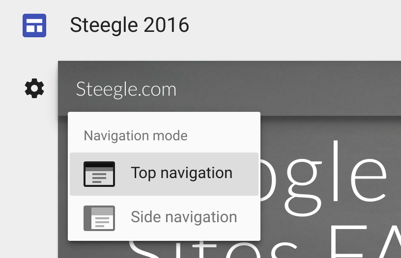 Utiliser la navigation latérale dans les nouveaux sites Google