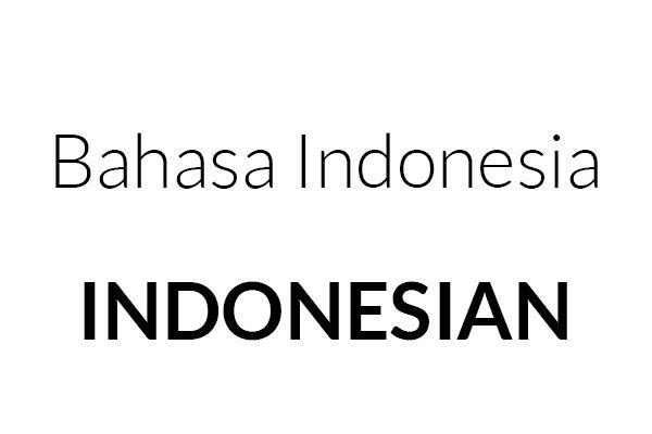 Indonesian translation button