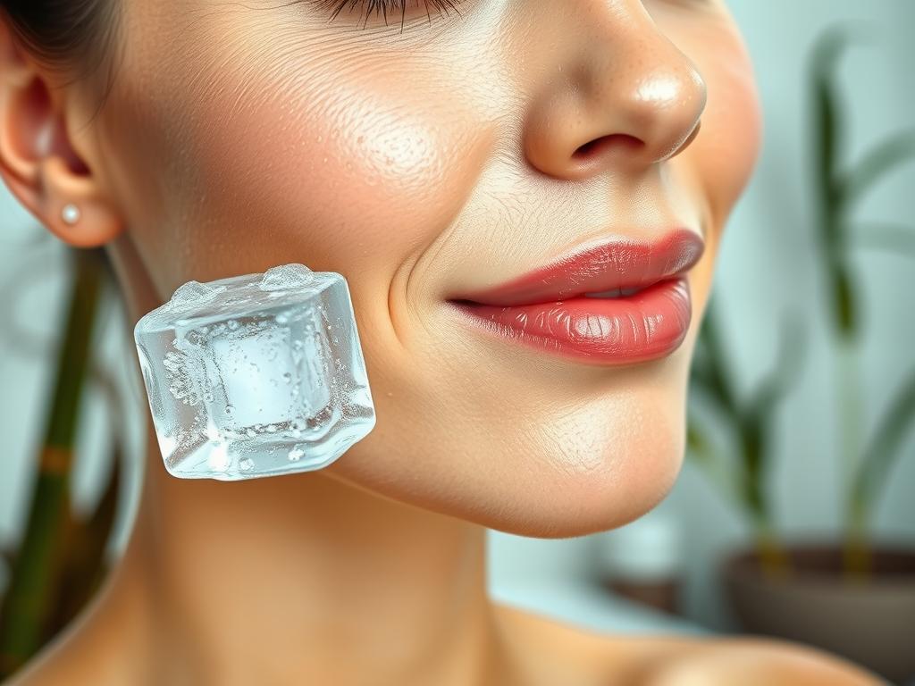 Ice Cube Skin Therapy for Pore Tightening