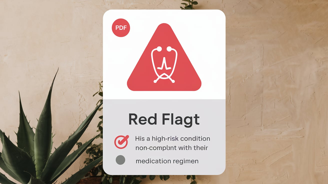 Patient Health Record PDF Red Flag 