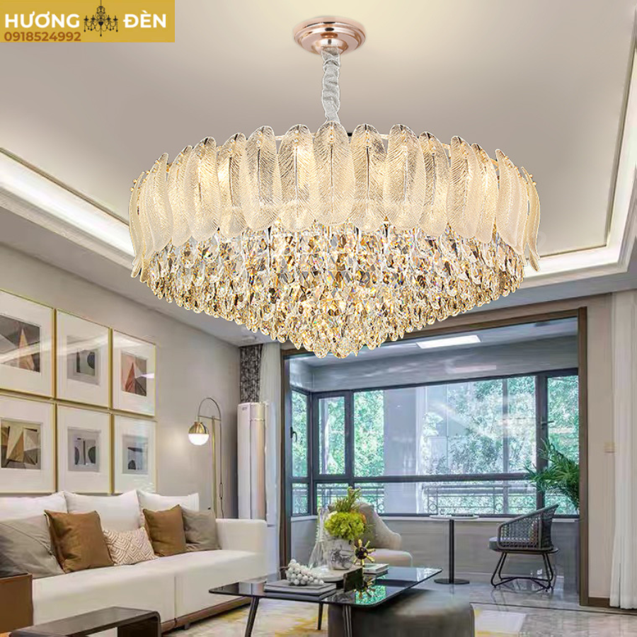 Đèn thả pha lê hình lông vũ TPL368
