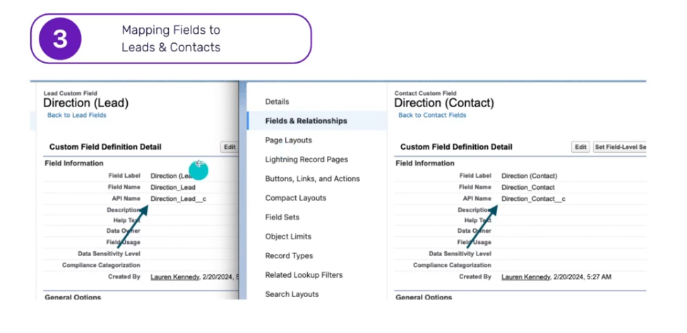 Direction (Contact, Lead)