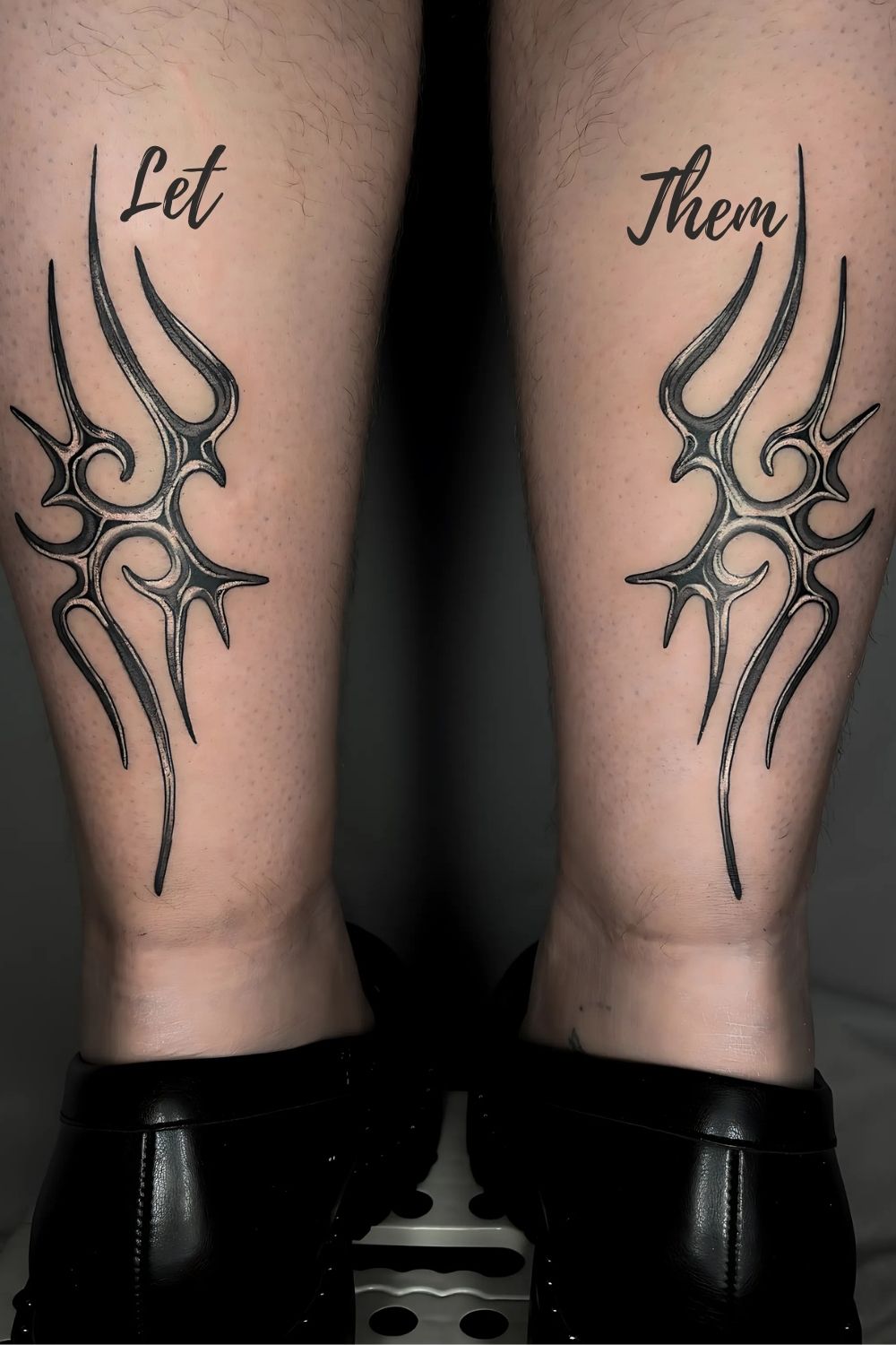 Let Them Calf Tattoo