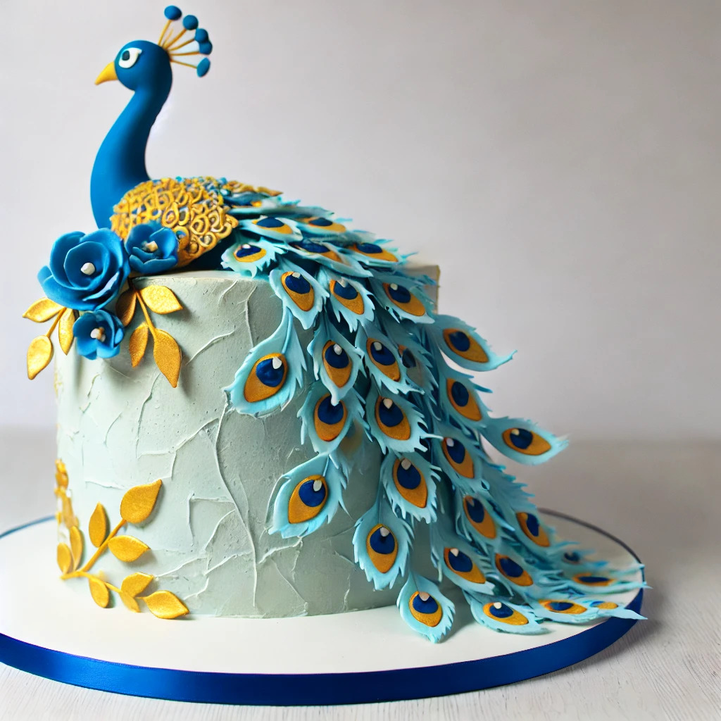 Peacock Cake: Ideas and Tutorial