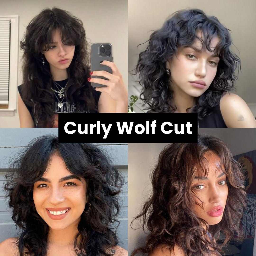 Curly Wolf Cut