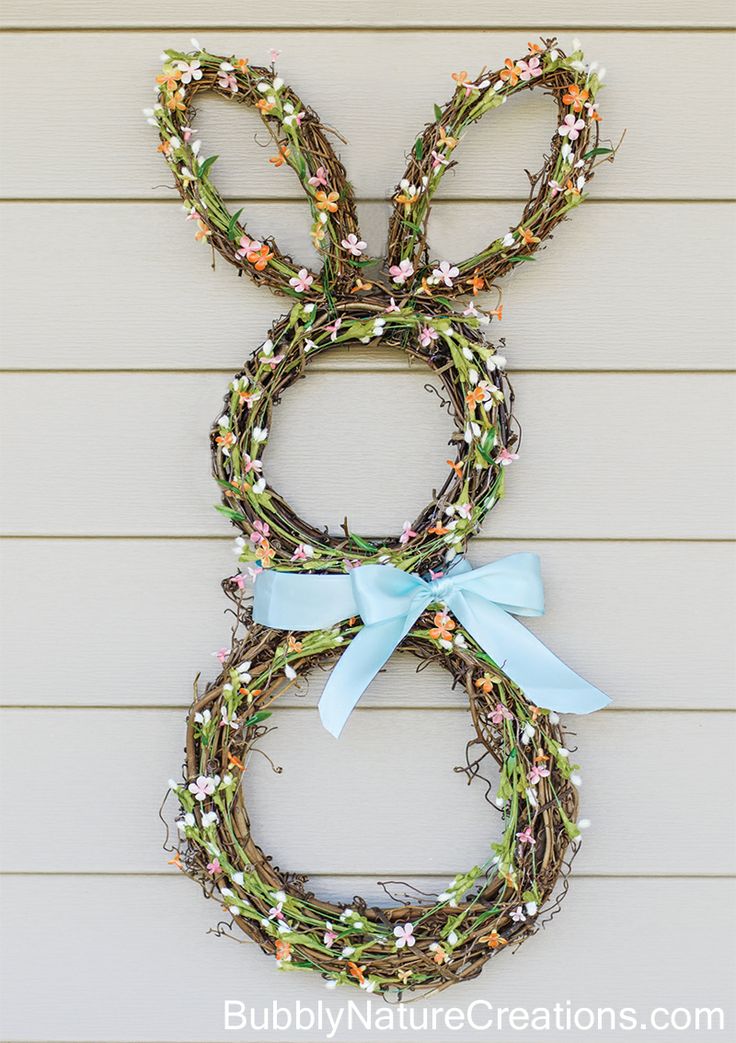 Natural Bunny Wreath