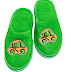 DARK GREEN WOOL SLIPPER FOR WOMEN