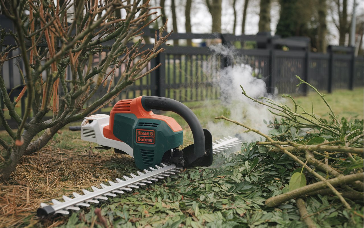 Black Decker LHT 2436 Hedge Trimmer Smokes and Stops