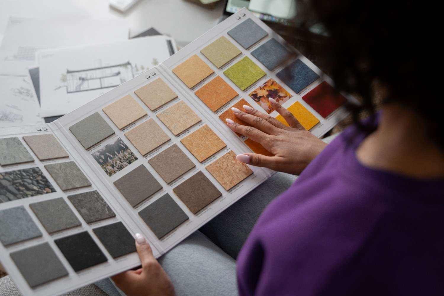 Premium material selection for Bengaluru modular kitchens - shutter samples, countertop options, and hardware choices